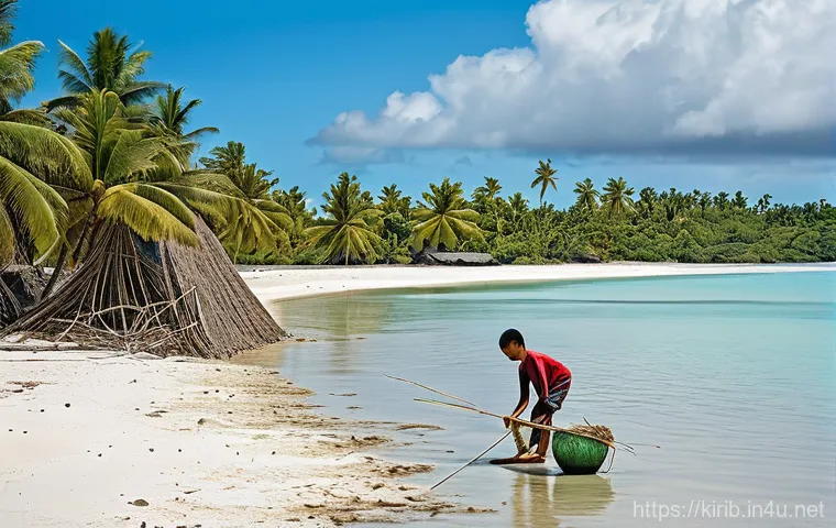 키리바시 길버트어 배우기 - **Prompt 2: Warm Cultural Exchange at a Kiribati Market**
    "A vibrant and heartwarming medium-sho...